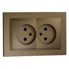 Розетка двойная mono electric despina 102-232305-121